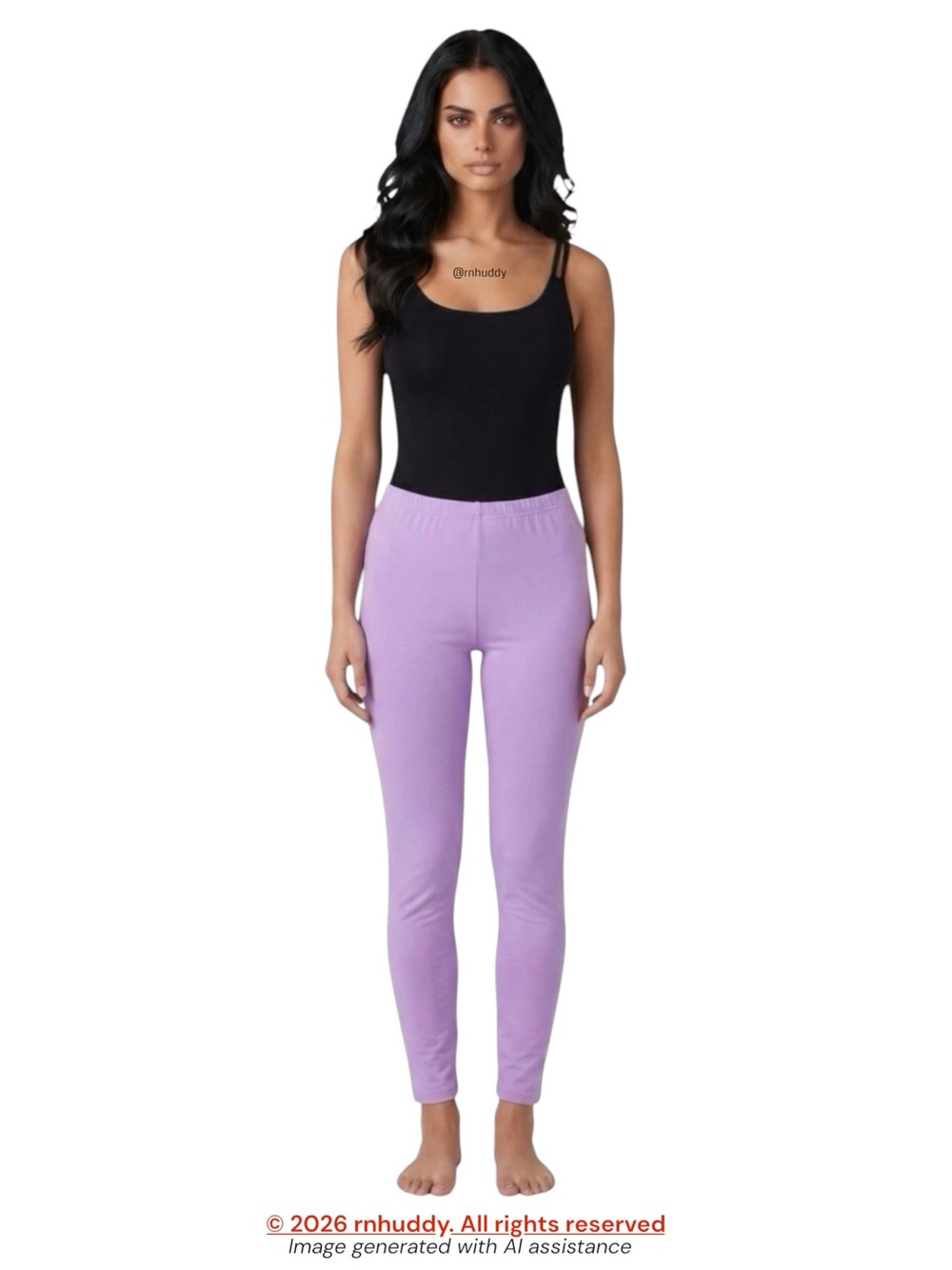 Body by Raven Tracy 3X lilac basic legging pants